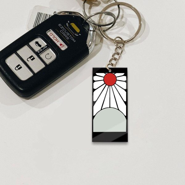 Demon Slayer Anime Keychains Tanjiro Kamado Earring Custom Car Accessories
