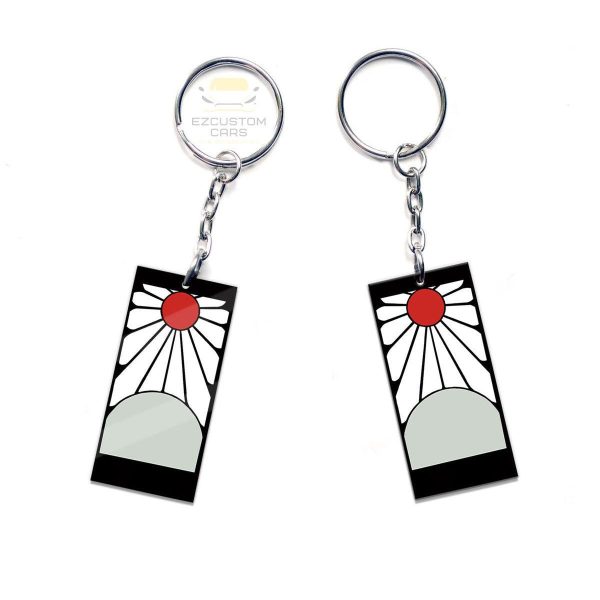 demon slayer anime keychains tanjiro kamado earring custom car accessories uyqvv