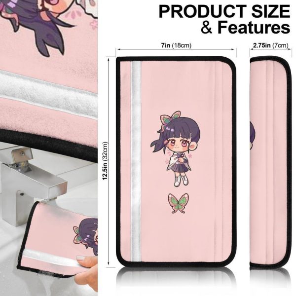demon slayer anime seat belt covers anime car accessories kanao tsuyuri oj3ds