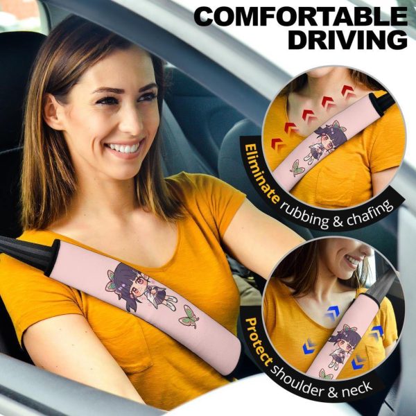 Demon Slayer Anime Seat Belt Covers Anime Car Accessories Kanao Tsuyuri