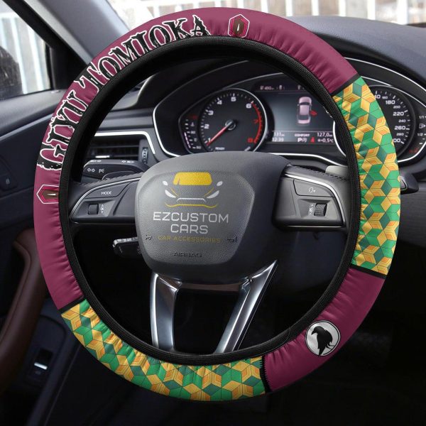 demon slayer anime steering wheel cover custom anime tomioka giyu car accessories qiok0