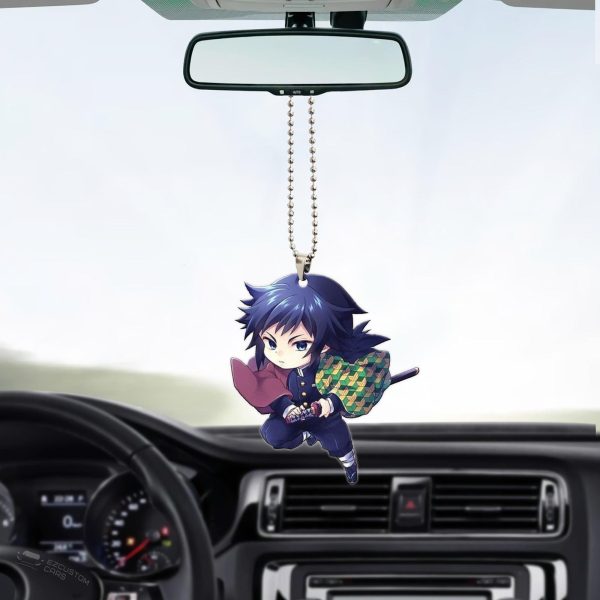 Demon Slayer Car Accessories Anime Car Ornament Giyu Tomioka
