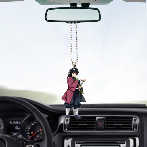 Demon Slayer Car Accessories Anime Car Ornament Giyu Tomioka
