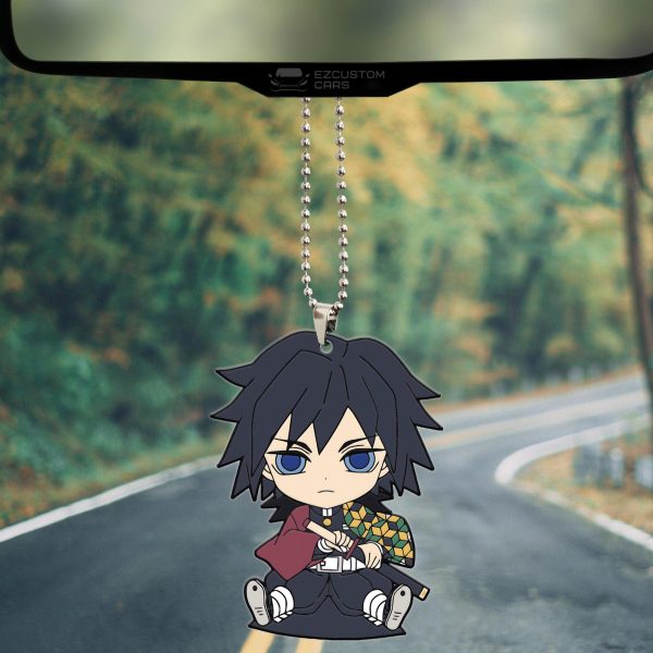 demon slayer car accessories anime car ornament giyu tomioka noduo