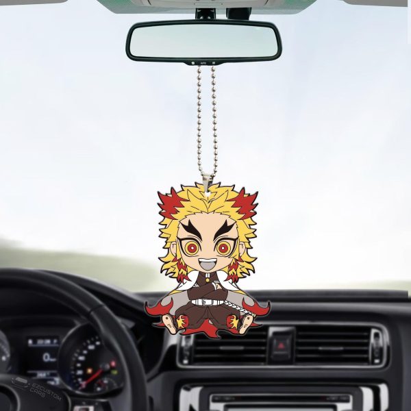 Demon Slayer Car Accessories Anime Car Ornament Kyojuro Rengoku Christmas