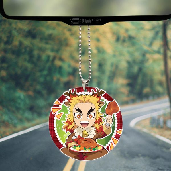 demon slayer car accessories anime car ornament kyojuro rengoku christmas beqyw