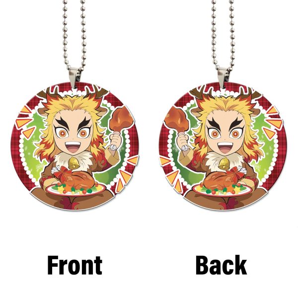 demon slayer car accessories anime car ornament kyojuro rengoku christmas qr2ur