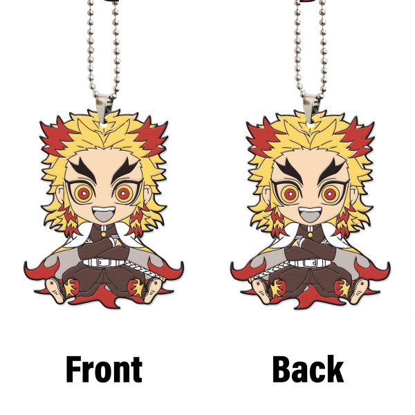 Demon Slayer Car Accessories Anime Car Ornament Kyojuro Rengoku