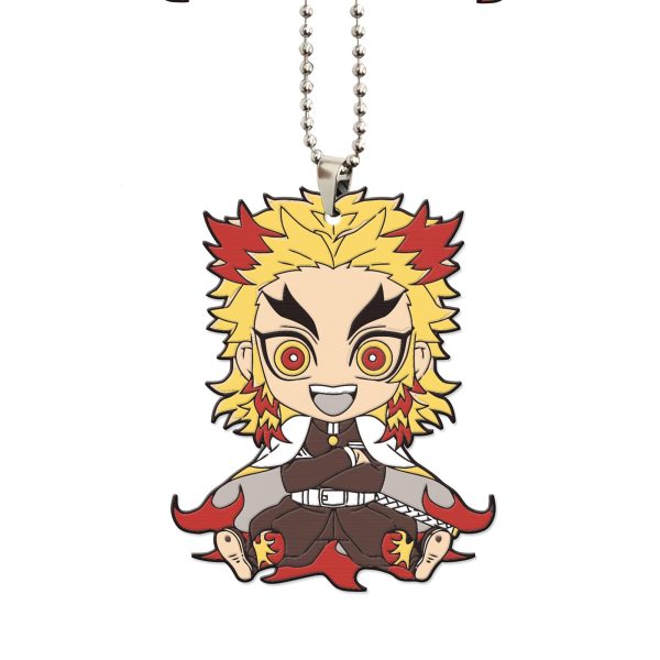 demon slayer car accessories anime car ornament kyojuro rengoku oqenl