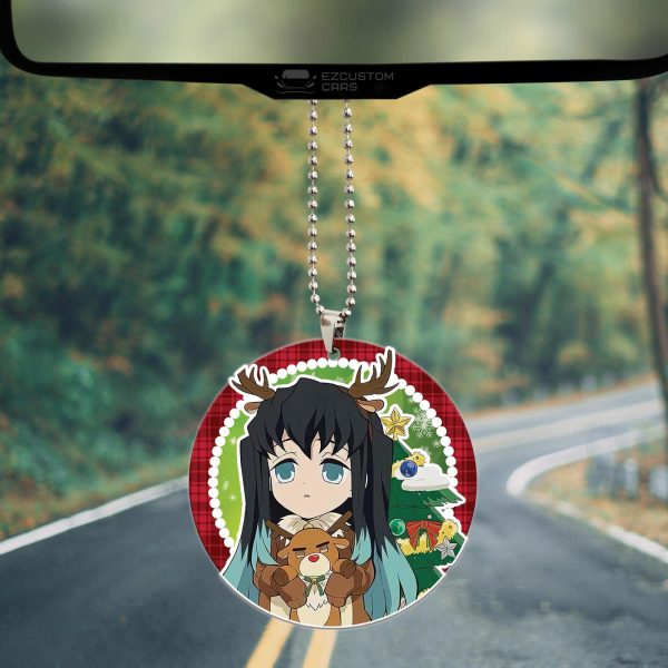 demon slayer car accessories anime car ornament muichiro tokito christmas pndeh