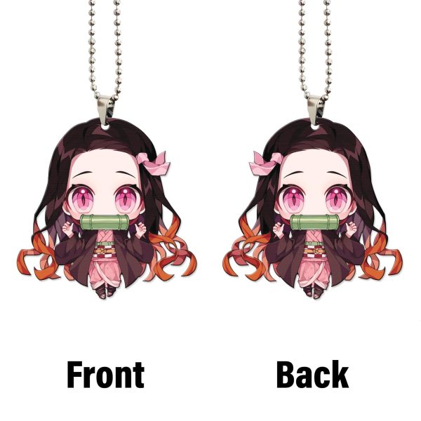 demon slayer car accessories anime car ornament nezuko 4upv3