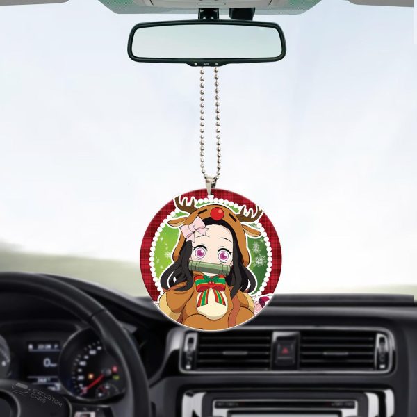 Demon Slayer Car Accessories Anime Car Ornament Nezuko