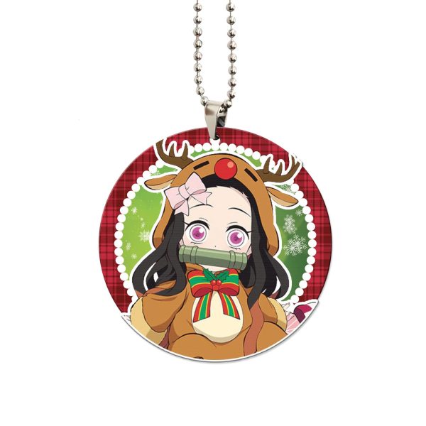 demon slayer car accessories anime car ornament nezuko christmas iucwr
