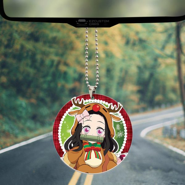 demon slayer car accessories anime car ornament nezuko christmas qia1a