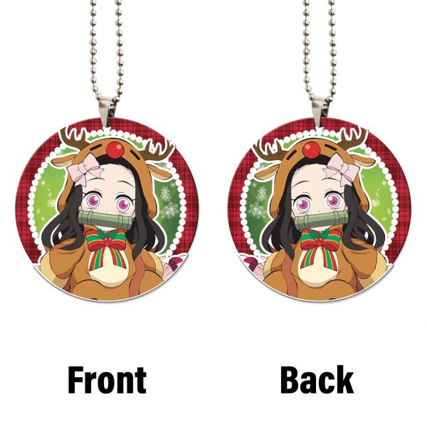 Demon Slayer Car Accessories Anime Car Ornament Nezuko Christmas