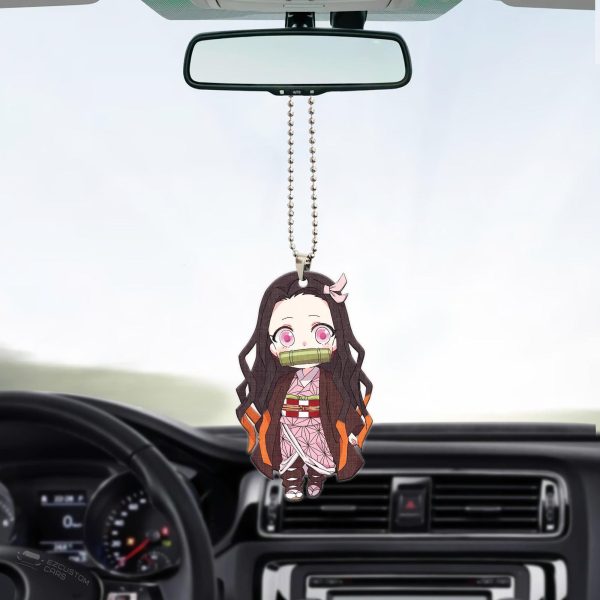 Demon Slayer Car Accessories Anime Car Ornament Nezuko Kamado Demon Slayer Car Accessories Anime Car Ornament Nezuko Kamado