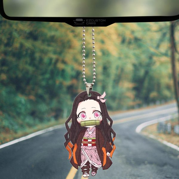 demon slayer car accessories anime car ornament nezuko kamado jdxpy