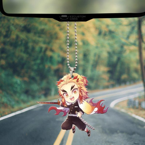 demon slayer car accessories anime car ornament rengoku xuyrh