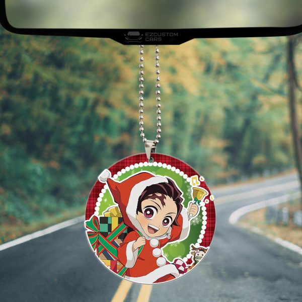 demon slayer car accessories anime car ornament tanjiro christmas btsys