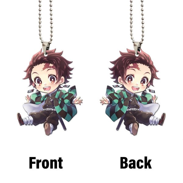 demon slayer car accessories anime car ornament tanjiro kamado blrcc