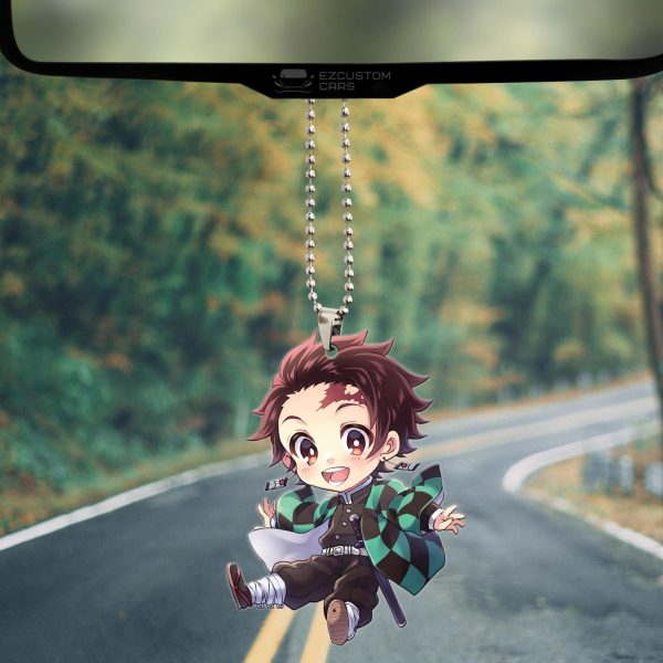 demon slayer car accessories anime car ornament tanjiro kamado mpbok