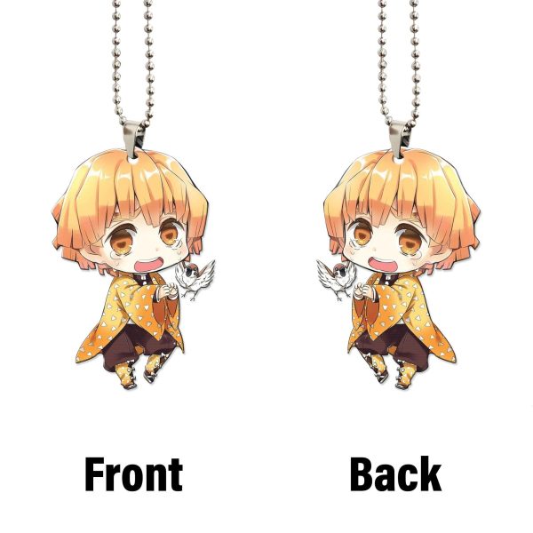 Demon Slayer Car Accessories Anime Car Ornament Zenitsu Agatsuma
