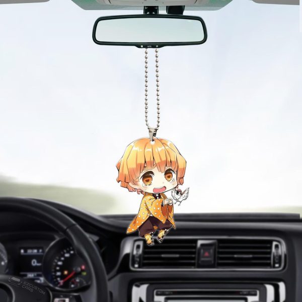 Demon Slayer Car Accessories Anime Car Sticker Zenitsu Agatsuma