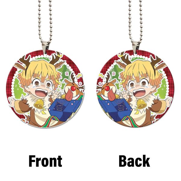 Demon Slayer Car Accessories Anime Car Ornament Zenitsu Christmas