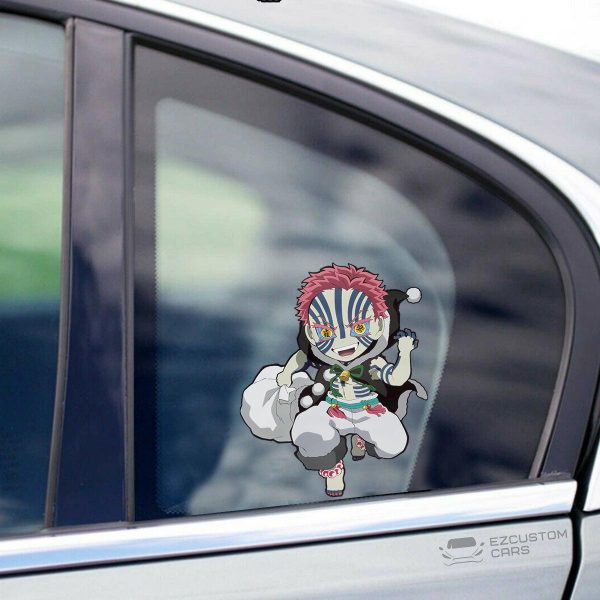 Demon Slayer Car Accessories Anime Car Sticker Akaza Christmas