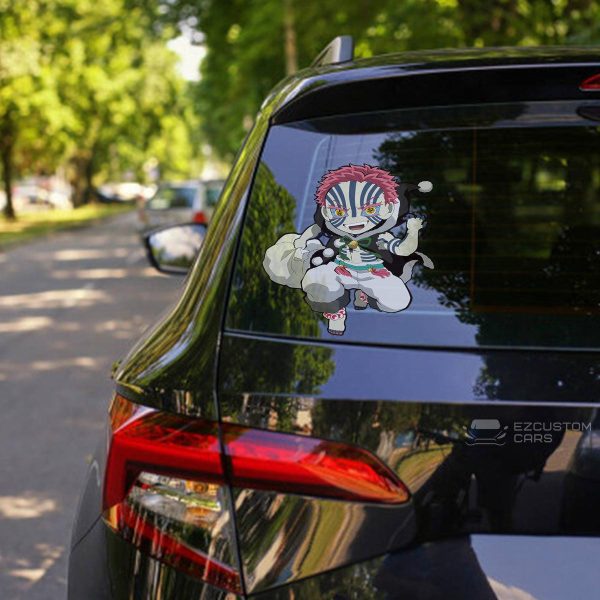 Demon Slayer Car Accessories Anime Car Sticker Akaza Christmas Demon Slayer Car Accessories Anime Car Sticker Akaza Christmas