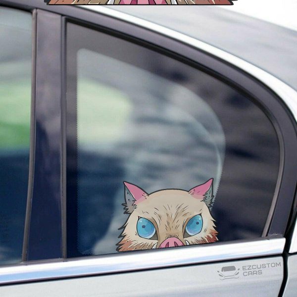 Demon Slayer Car Accessories Anime Car Sticker Hashibira Inosuke Gifts for Fans