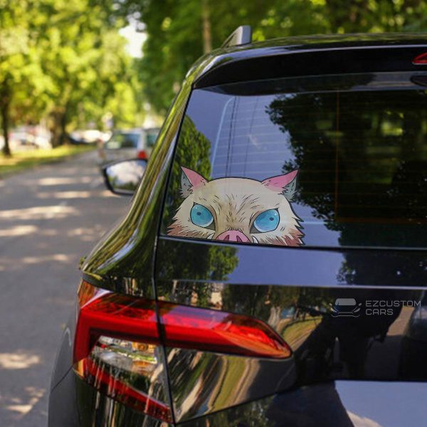 Demon Slayer Car Accessories Anime Car Sticker Hashibira Inosuke Gifts for Fans