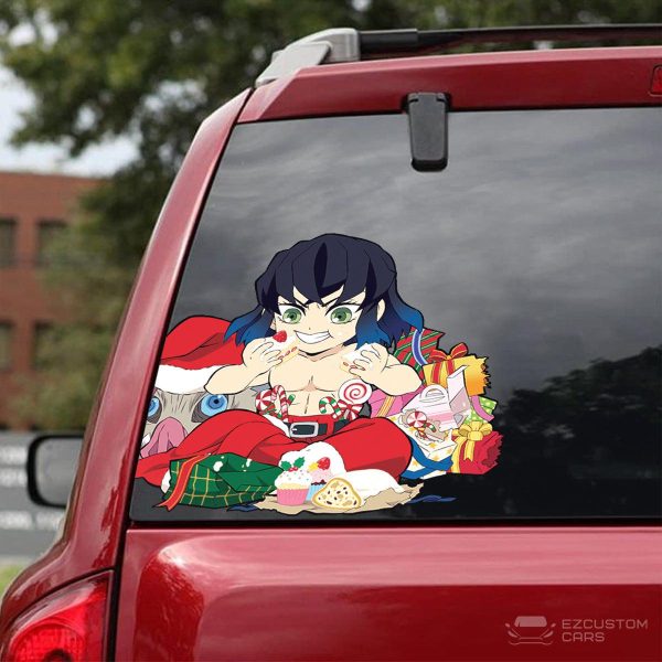 demon slayer car accessories anime car sticker inosuke hashibira christmas wja7q