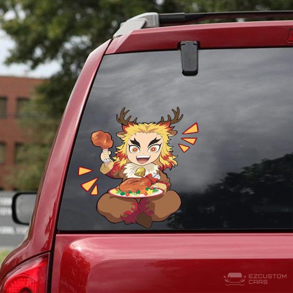 demon slayer car accessories anime car sticker kyojuro rengoku christmas aoaz4