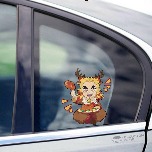 Demon Slayer Car Accessories Anime Car Sticker Kyojuro Rengoku Christmas