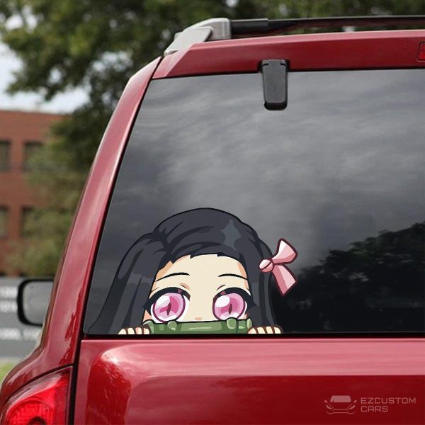 demon slayer car accessories anime car sticker nezuko kamado 3xbm1