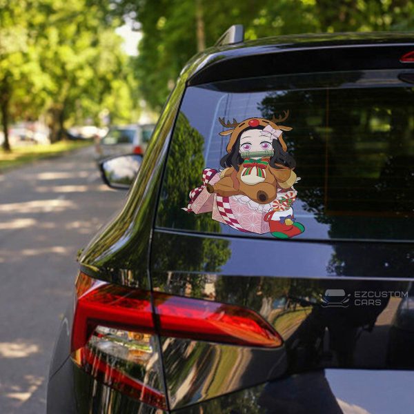 Demon Slayer Car Accessories Anime Car Sticker Nezuko Kamado Christmas