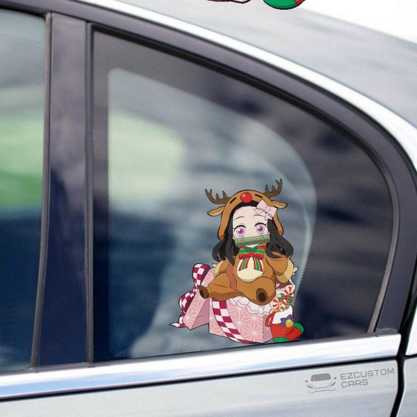 Demon Slayer Car Accessories Anime Car Sticker Nezuko Kamado Christmas