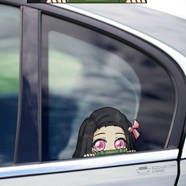 demon slayer car accessories anime car sticker nezuko kamado wzeej