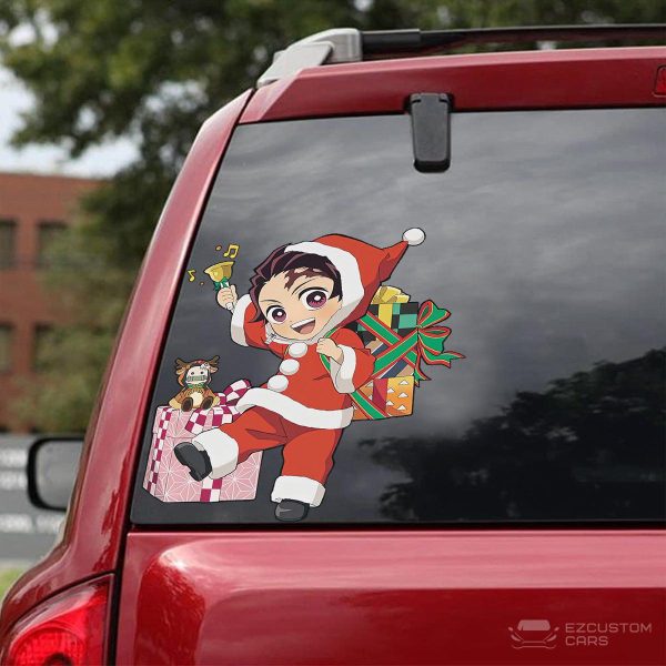 demon slayer car accessories anime car sticker tanjiro kamado christmas t612y