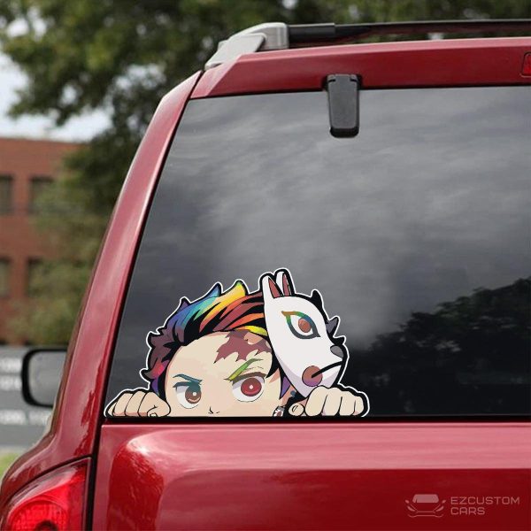 demon slayer car accessories anime car sticker tanjiro kamado gifts for fans 62ojl