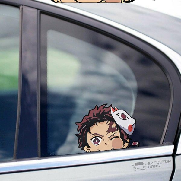 demon slayer car accessories anime car sticker tanjiro kamado qjjyd