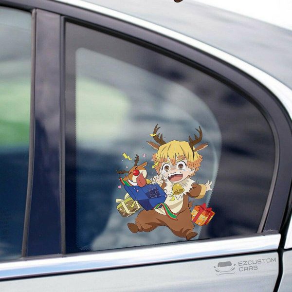 Demon Slayer Car Accessories Anime Car Sticker Zenitsu Agatsuma Christmas