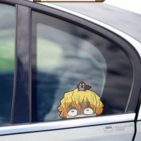 Demon Slayer Car Accessories Anime Car Sticker Zenitsu Agatsuma