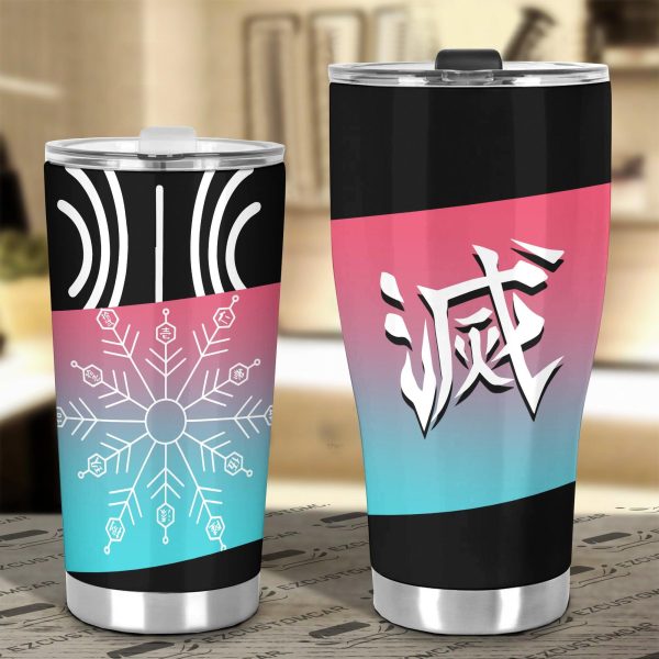 demon slayer car accessories anime car tumblers cup akaza 00vdl