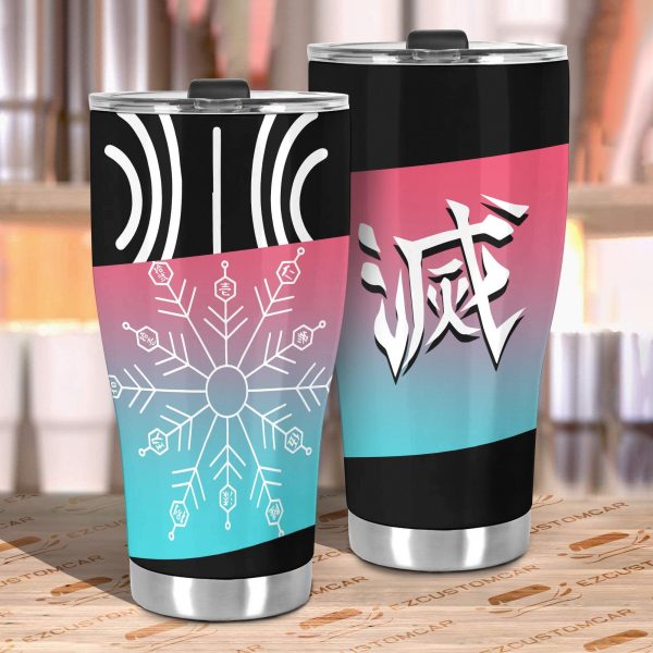 demon slayer car accessories anime car tumblers cup akaza wk8ep