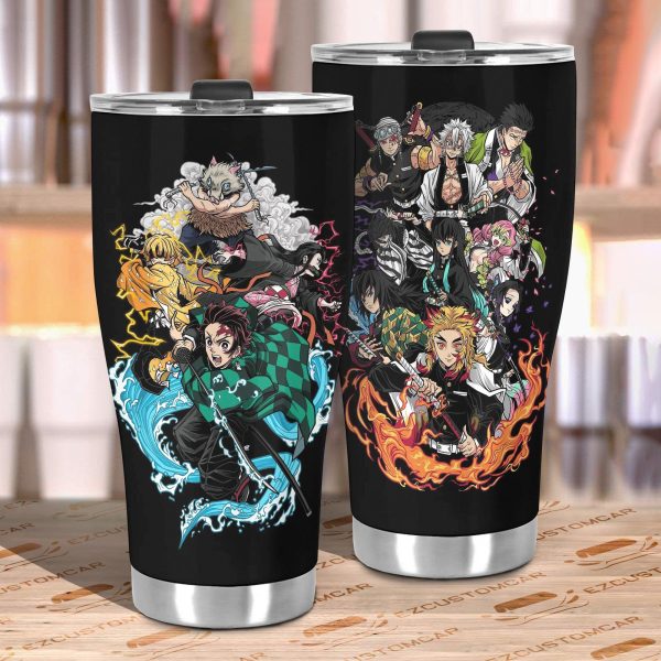 demon slayer car accessories anime car tumblers cup demon slayers x hashira ifmrg