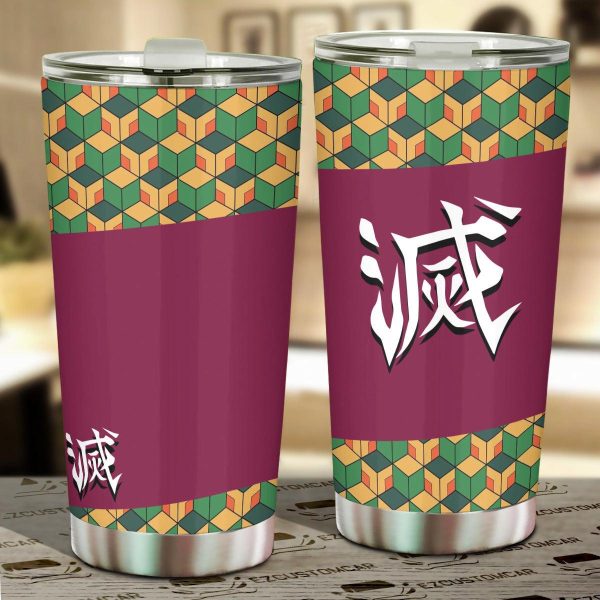 Demon Slayer Car Tumbler Cup Giyu Tomioka Car Accessories