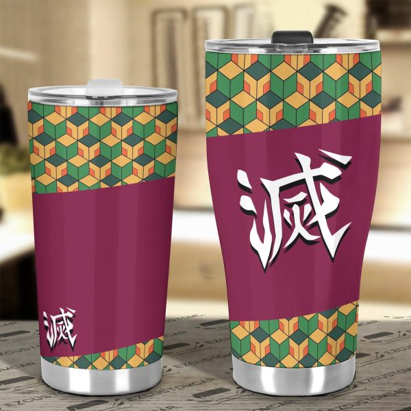 demon slayer car accessories anime car tumblers cup giyu tomioka odzew