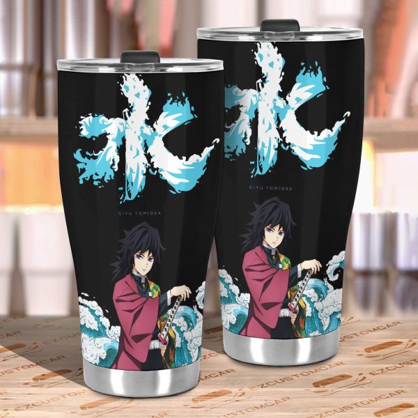 demon slayer car accessories anime car tumblers cup giyu tomioka x symbol fy922